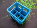 Blue 9V battery crate front view
