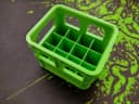 Green AA battery crate